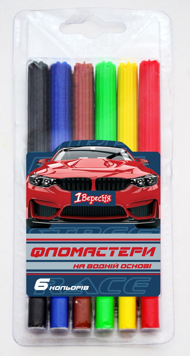 Фломастери 6 кол. 