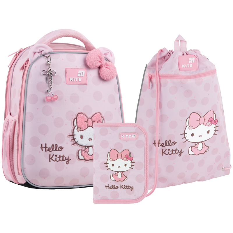 Набір рюкзак + пенал + сумка для взуття Kite SET_HK26-555S-2 Hello Kitty