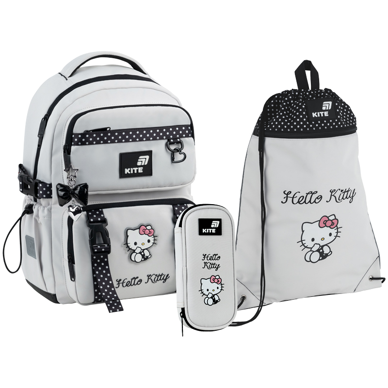 Набір рюкзак + пенал + сумка для взуття Kite SET_HK26-1022M Hello Kitty