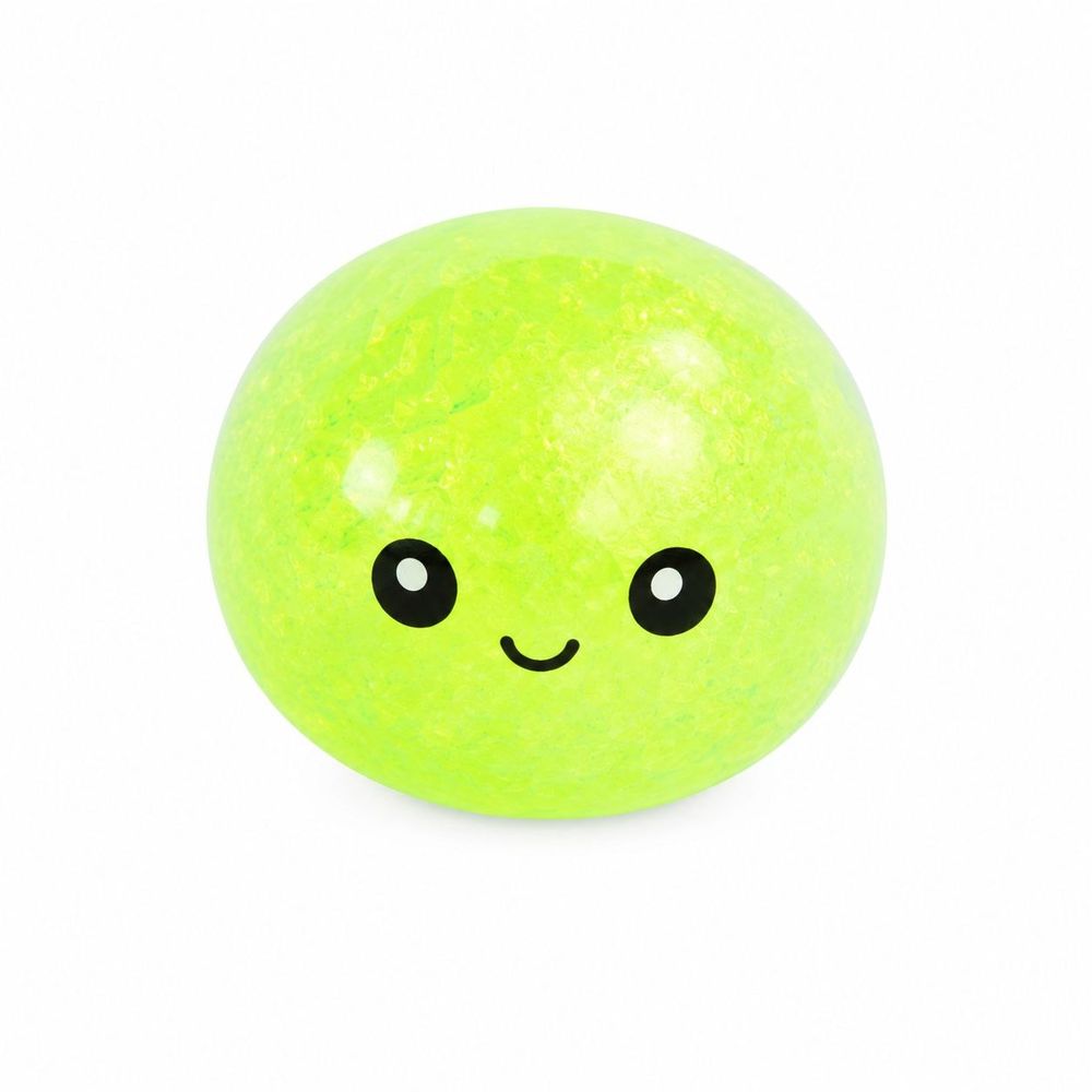 Сквіш пельмень 8,5см антистресс  глітер фосфорний 415