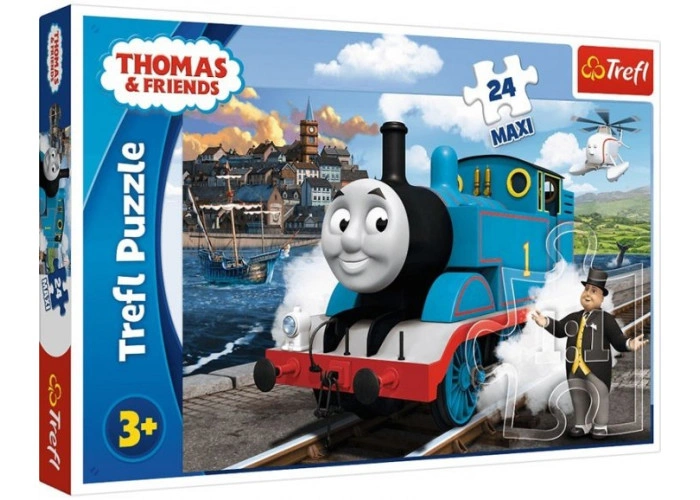 Пазли Trefl Щасливий день Томаса. Thomas and Friends 24 елемента 60х40 см, 14317