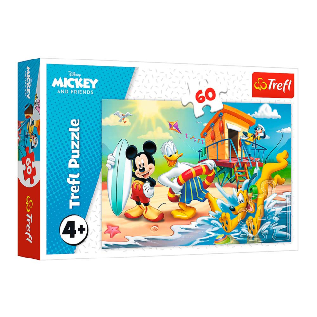 Пазли Trefl Цікавий день Мишки Міккі та друзів / Disney Standard Charac 60 елементів 33х22 см. 17359