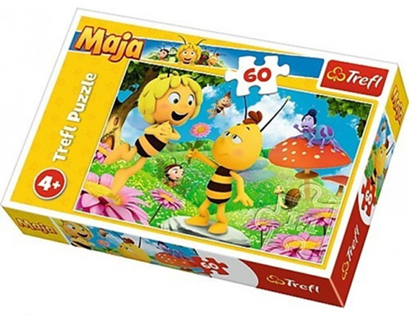 Пазли Trefl Квітка для Бджілки Майї / Studio 100 Maya the Bee 60 елементів 33х22 см. 17330