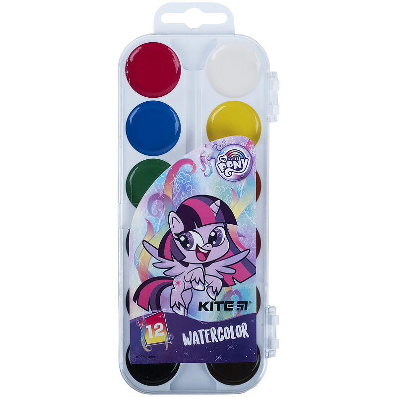 Фарби акварельні, б/п, 12 кол. My Little Pony LP21-061 Kite
