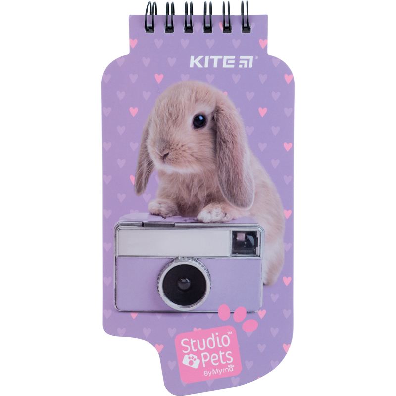 Блокнот пласт обкл., спіраль, А5, 50арк., нелінований Studio Pets SP22-465