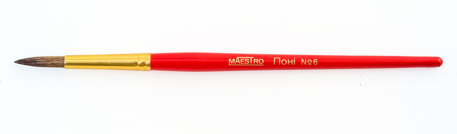Пензель художній Maestro поні, круглий № 6, 310387, 1Вересня
