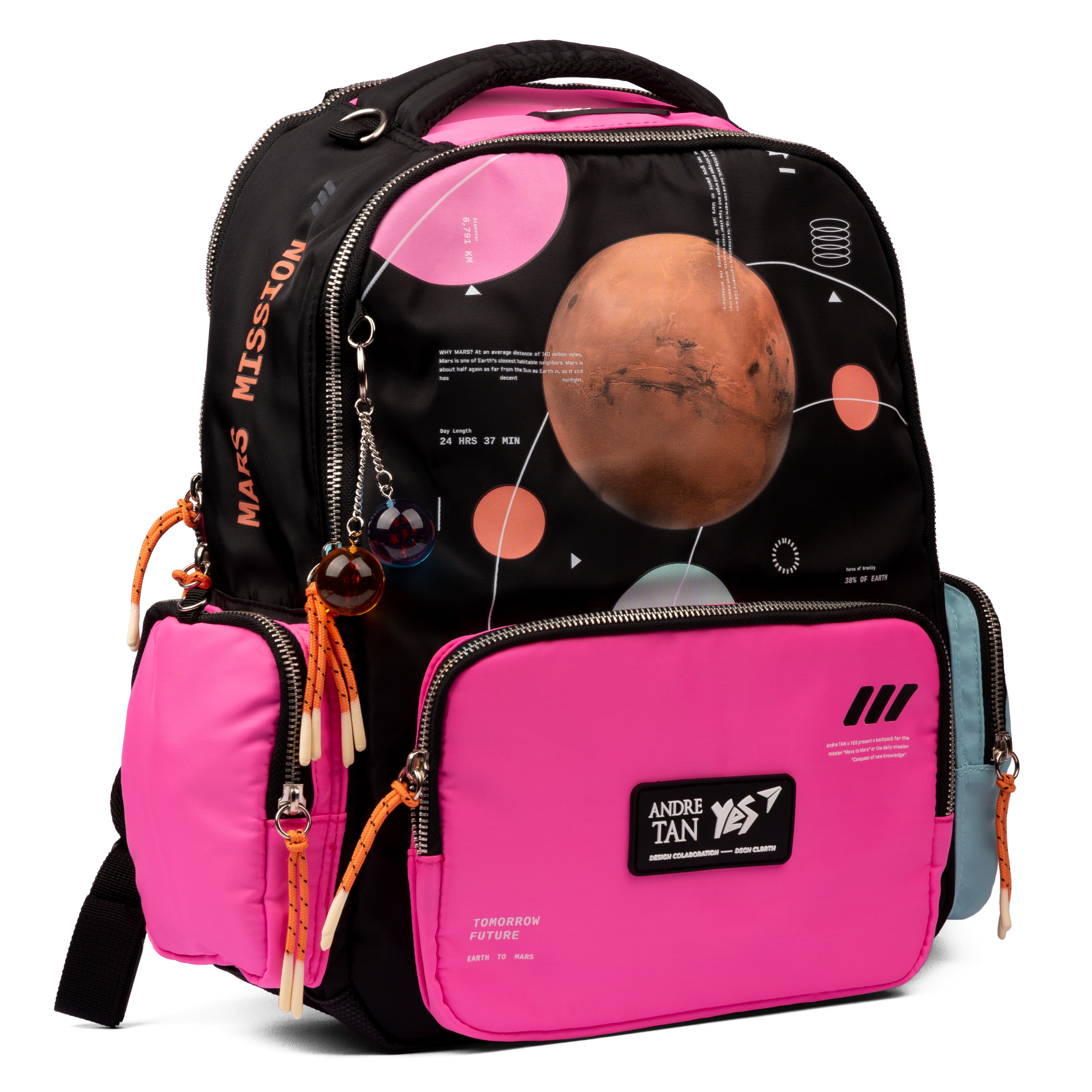Рюкзак шкільний YES TS-93 YES by Andre Tan Space pink 38*29*12см., 559036