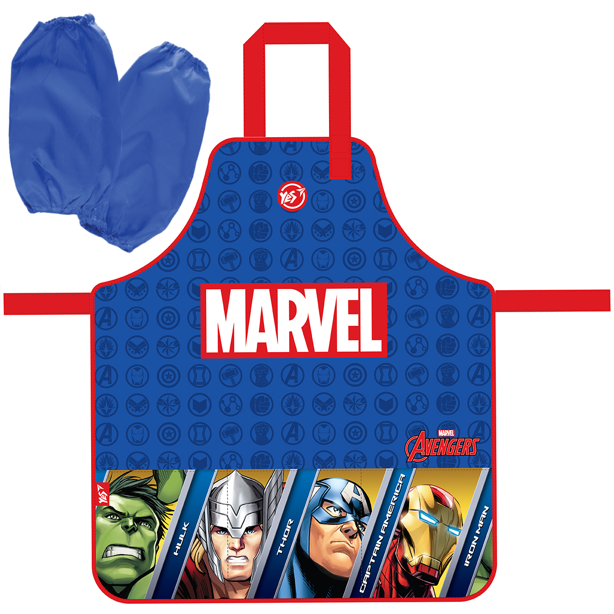 Фартух для творчості YES Marvel.Avengers з нарукавниками 310860