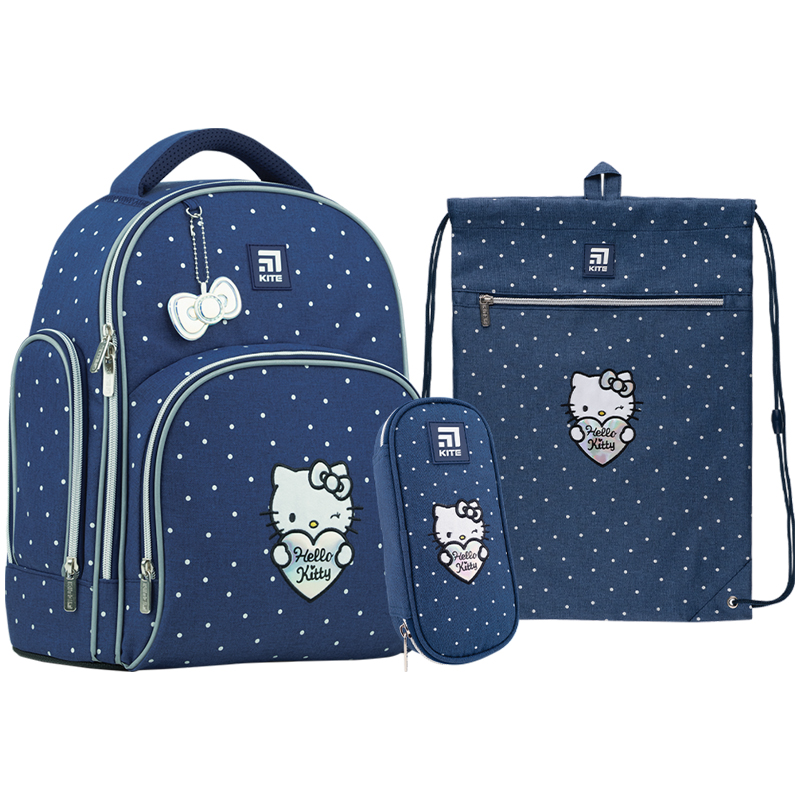 Набір рюкзак + пенал + сумка для взуття Kite SET_HK22-706S Hello Kitty