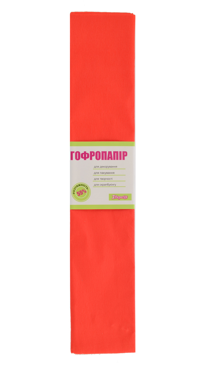 Гофропапір 55% 50см*200см, світло-червоний 705393
