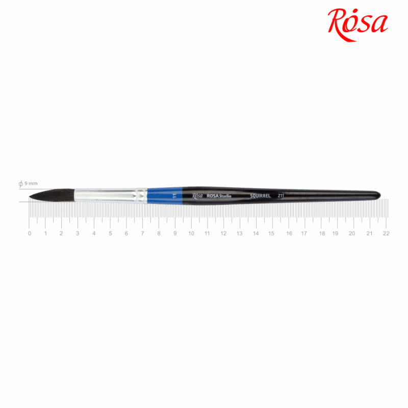 Білка кругла, 211, № 11, к. р. пензель ROSA Studio