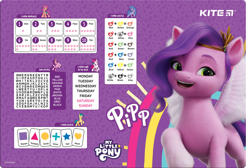 Підкладка настільна, 42,5*29см. PP Little Pony LP23-207 Kite