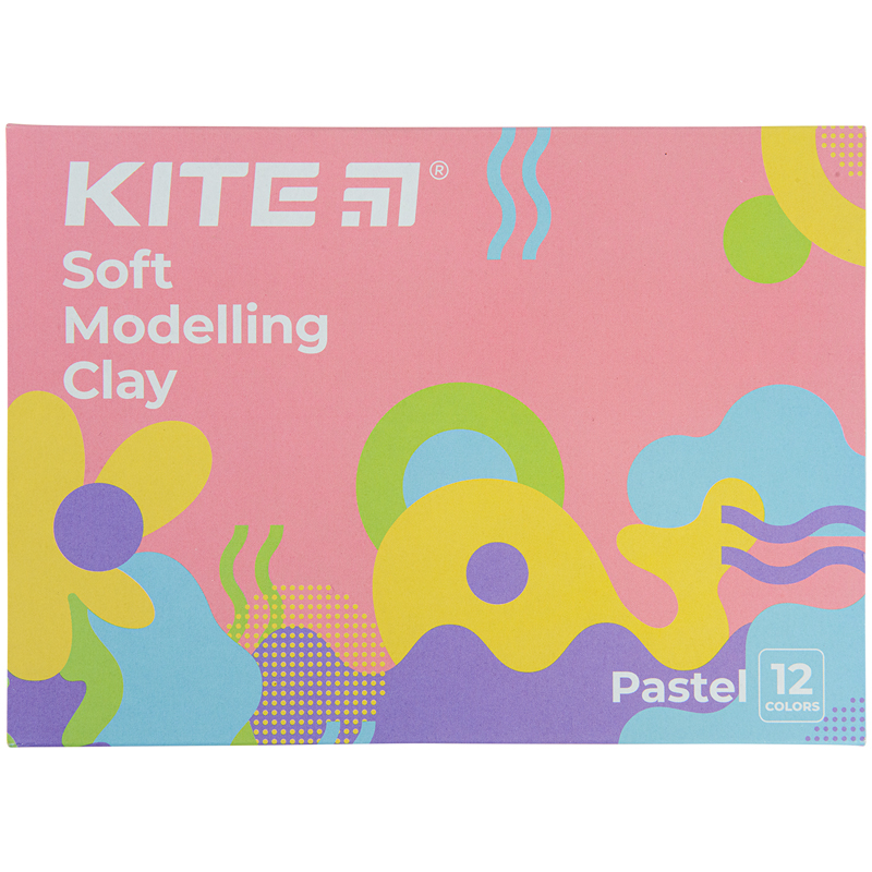 Пластилін восковий, 12 кольорів, 240 г, Kite Fantasy Pastel K22-1086-2P