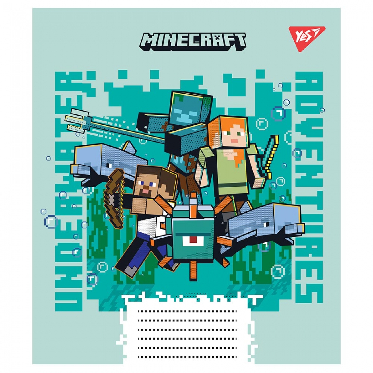 Зошит А5/12 арк лінія YES Minecraft, 766546