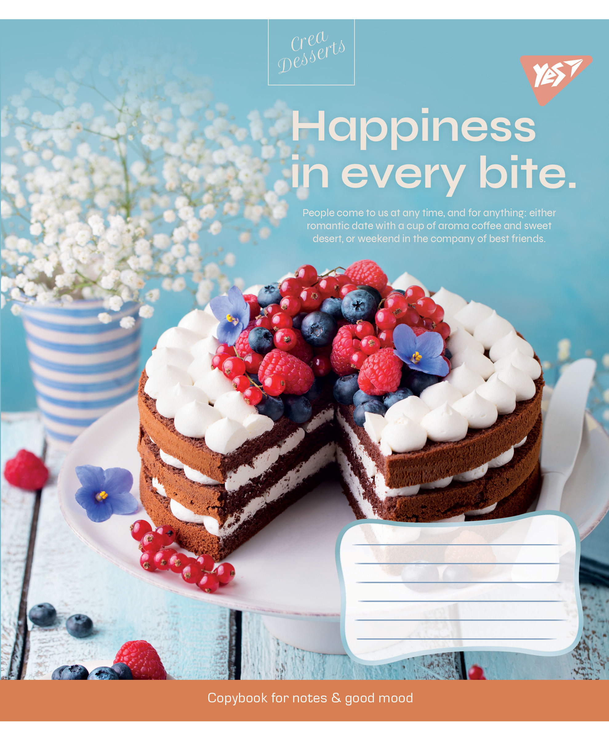Зошит А5/24 арк кліт YES Desserts, 766370