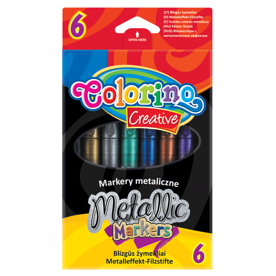 Маркери металізовані набір 6 кол. 32582PTR Colorino