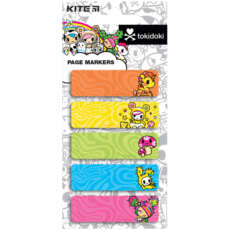 Закладка паперова з малюнком, 5х15х50мм,100 шт, прям., tokidoki TK23-480 