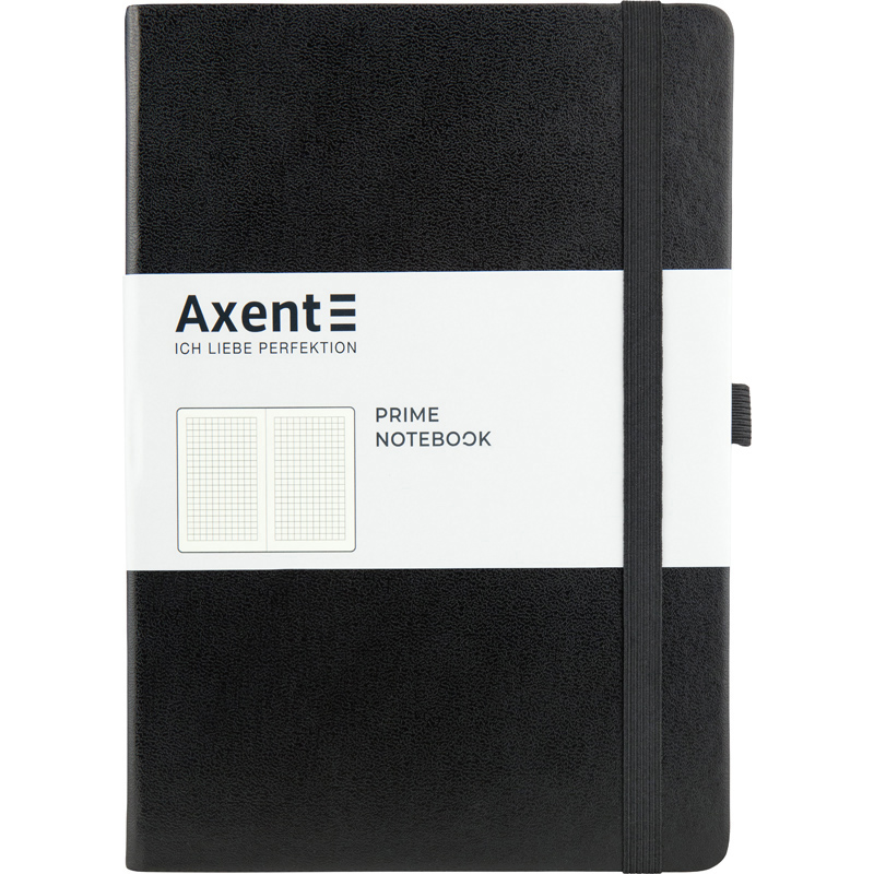 Книга записна Partner Prime, 145*210, 96арк, кліт, чорна 8305-01-A