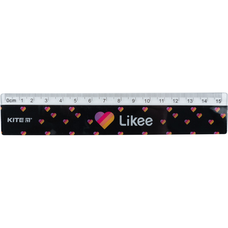 Лінійка пластикова, 15см. Likee LK22-090 Kite