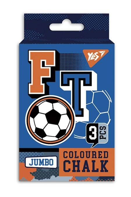 Крейда кольорова Jumbo, 3 шт., 