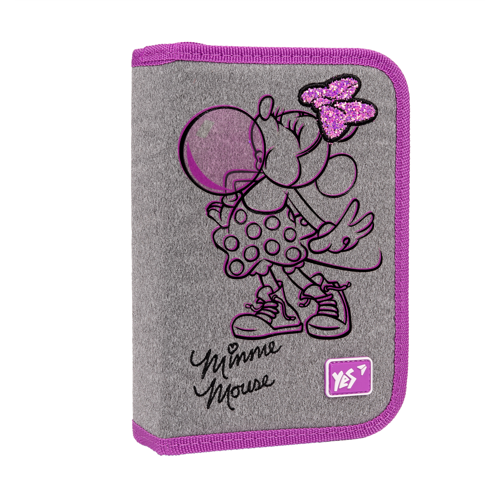 Пенал твердий YES одинарний без клапана HP-02 Minnie Mouse 533113 Пенал твердий YES одинарний без клапана HP-02 Minnie Mouse 533113