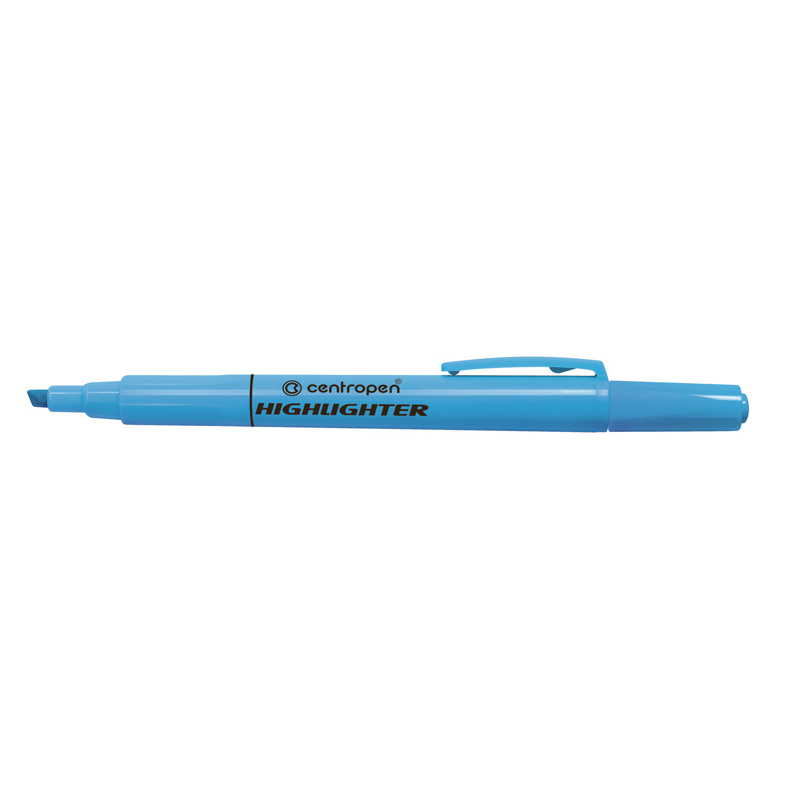 Маркер Highlighter 8722 1-4мм клиноп блакитний, Centropen