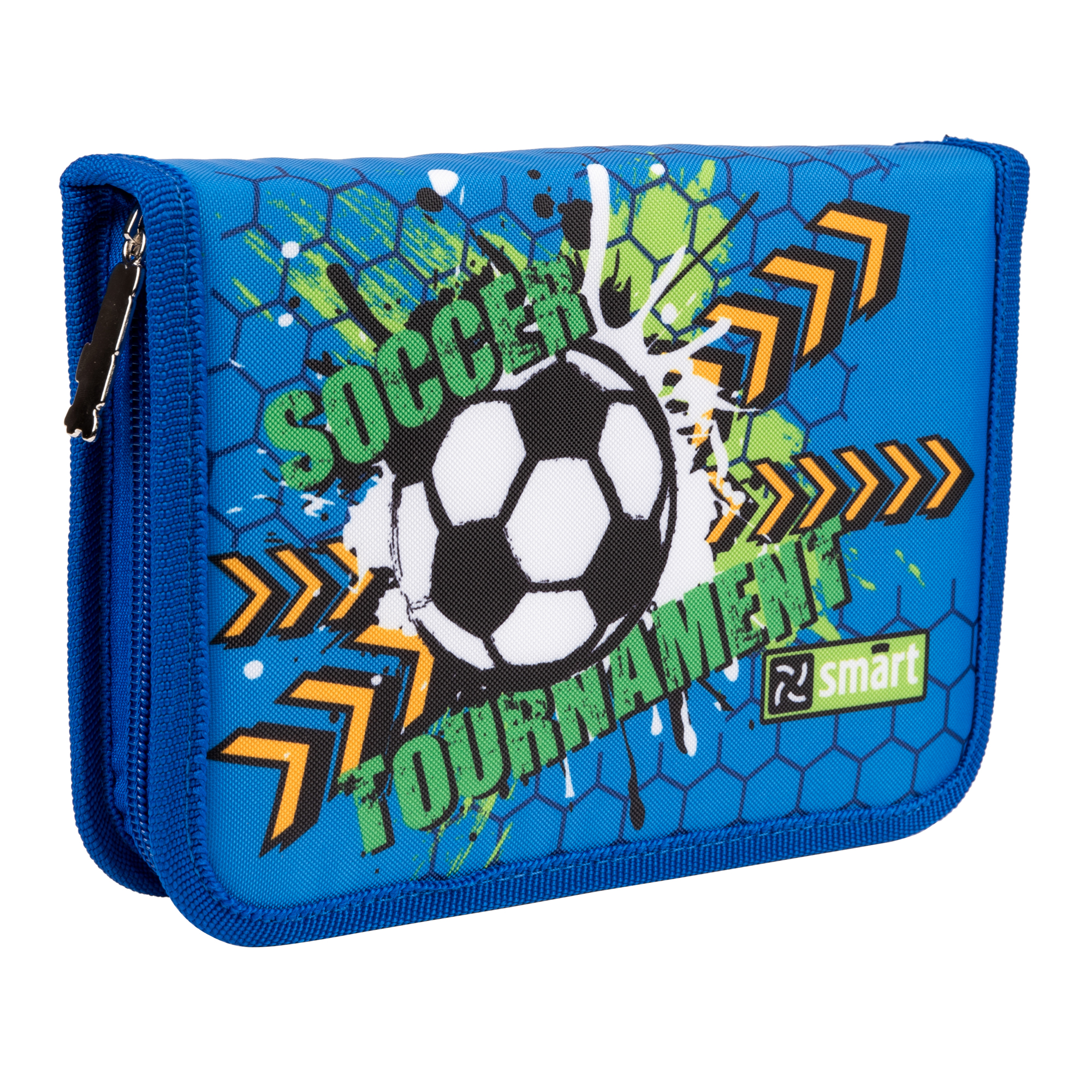 Пенал твердий Smart одинарний з двома клапанами HP-04 Football 533298