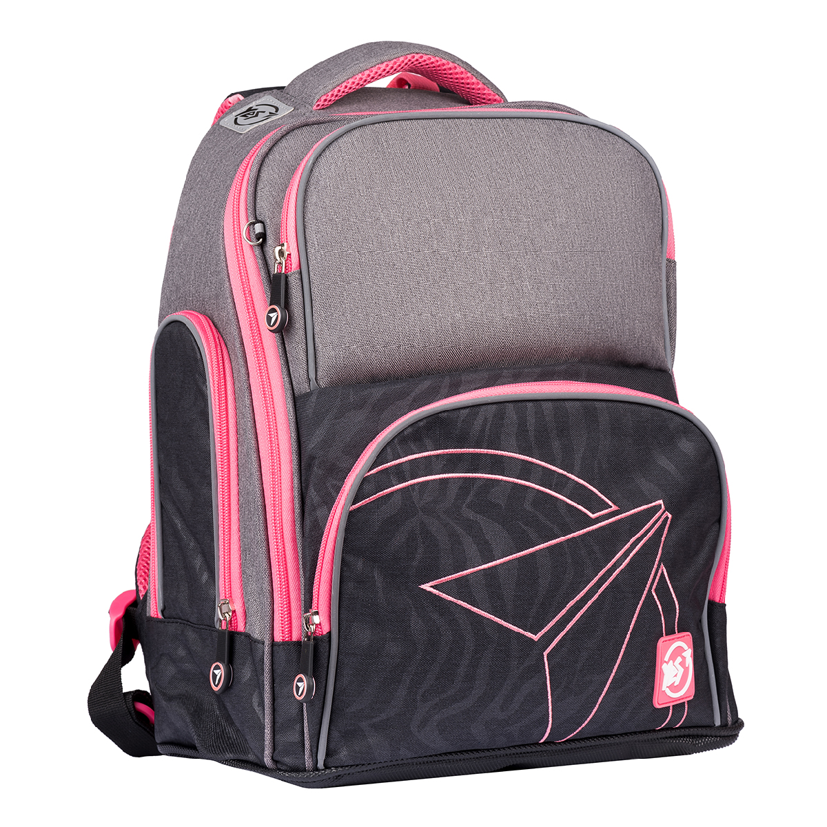 Рюкзак шкільний YES S-30 Juno Max Yes style, сіро/чорний 38*31*19см., 558738