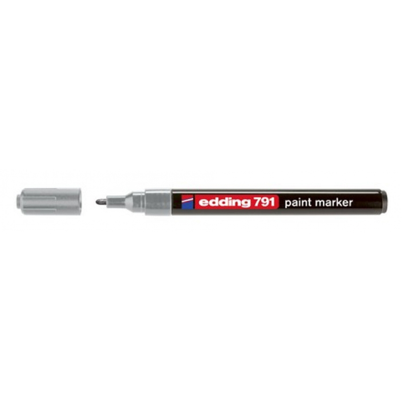 Маркер Permanent e-791 EcoLine, 1.5-3 мм Срібний
