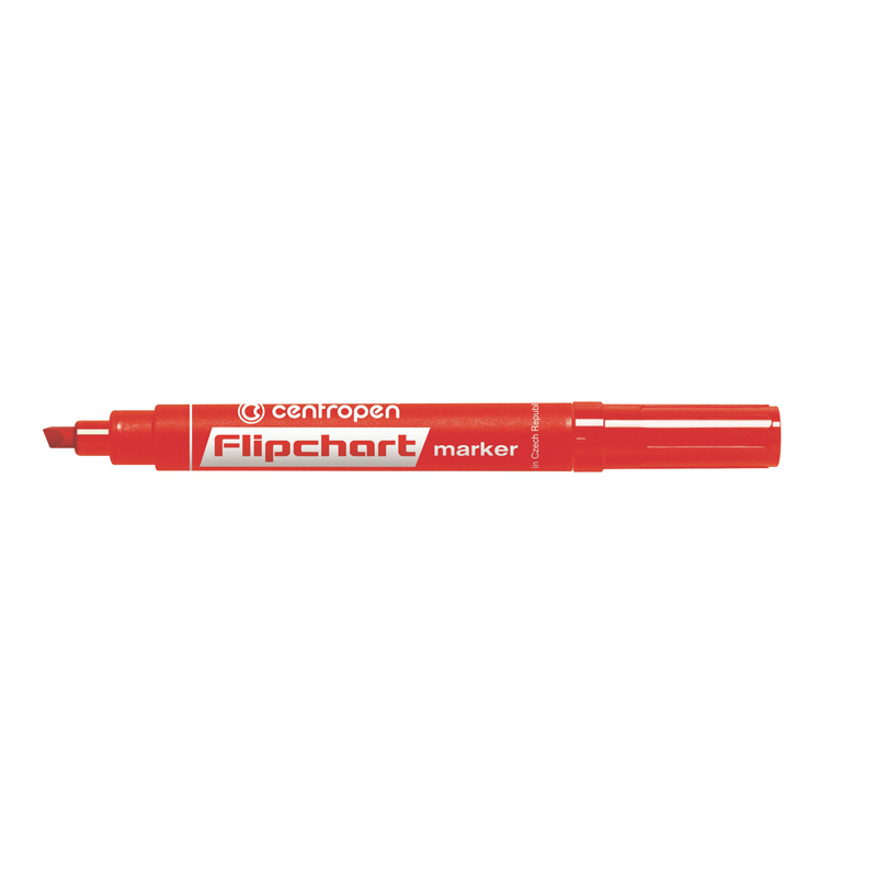 Маркер Flipchart 8560 1-4,6 мм клиноподібний червоний, Centropen