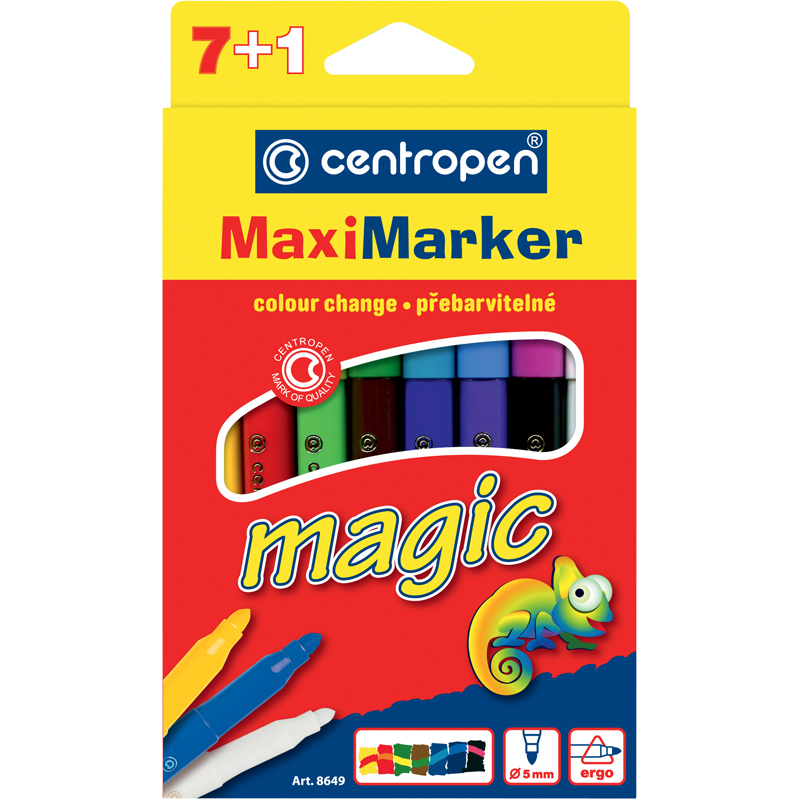 Фломастери 8649 Magic Maxi, набір 8 шт., Centropen