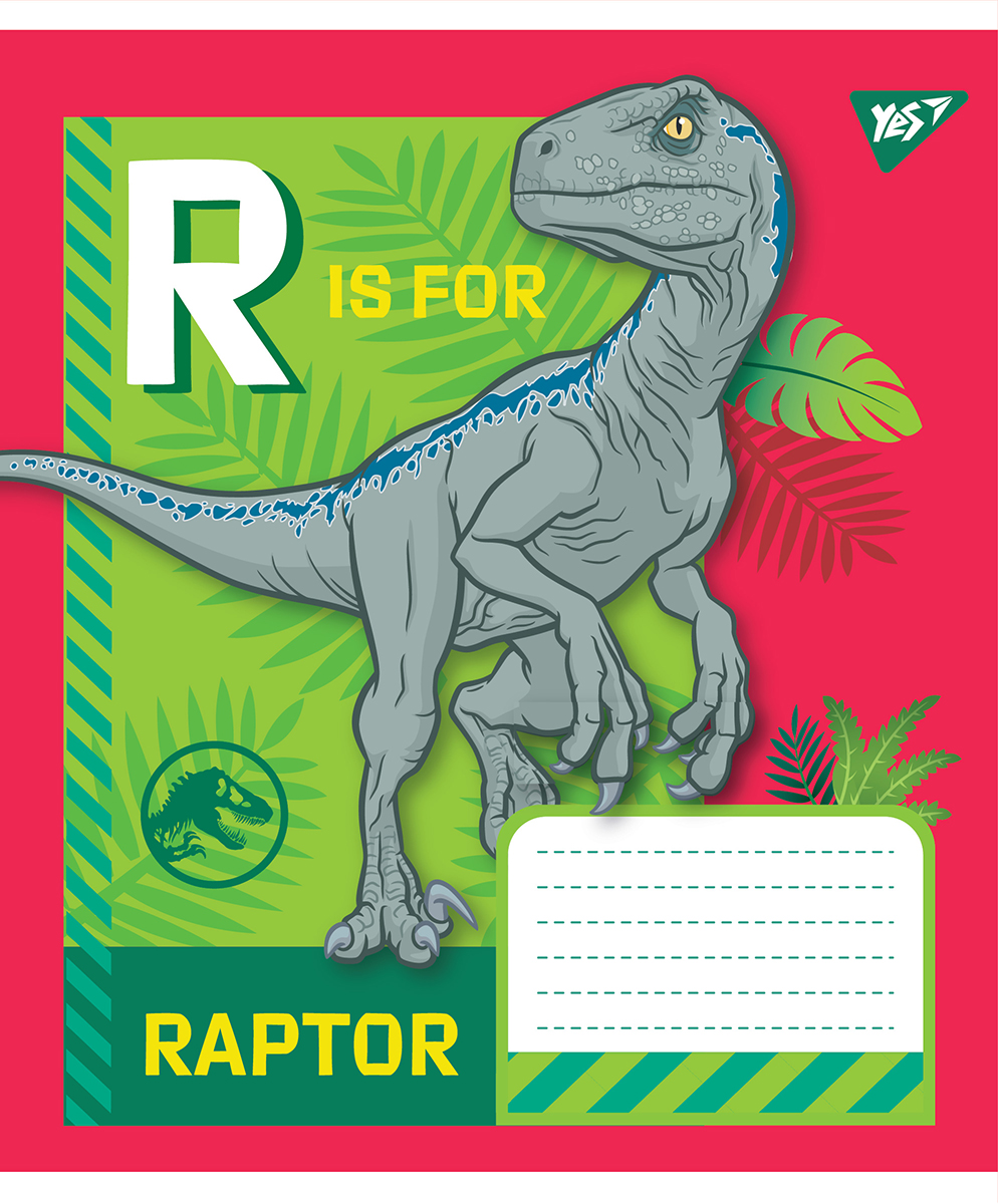 Зошит А5/12 арк лінія YES Jurassic World, 766206