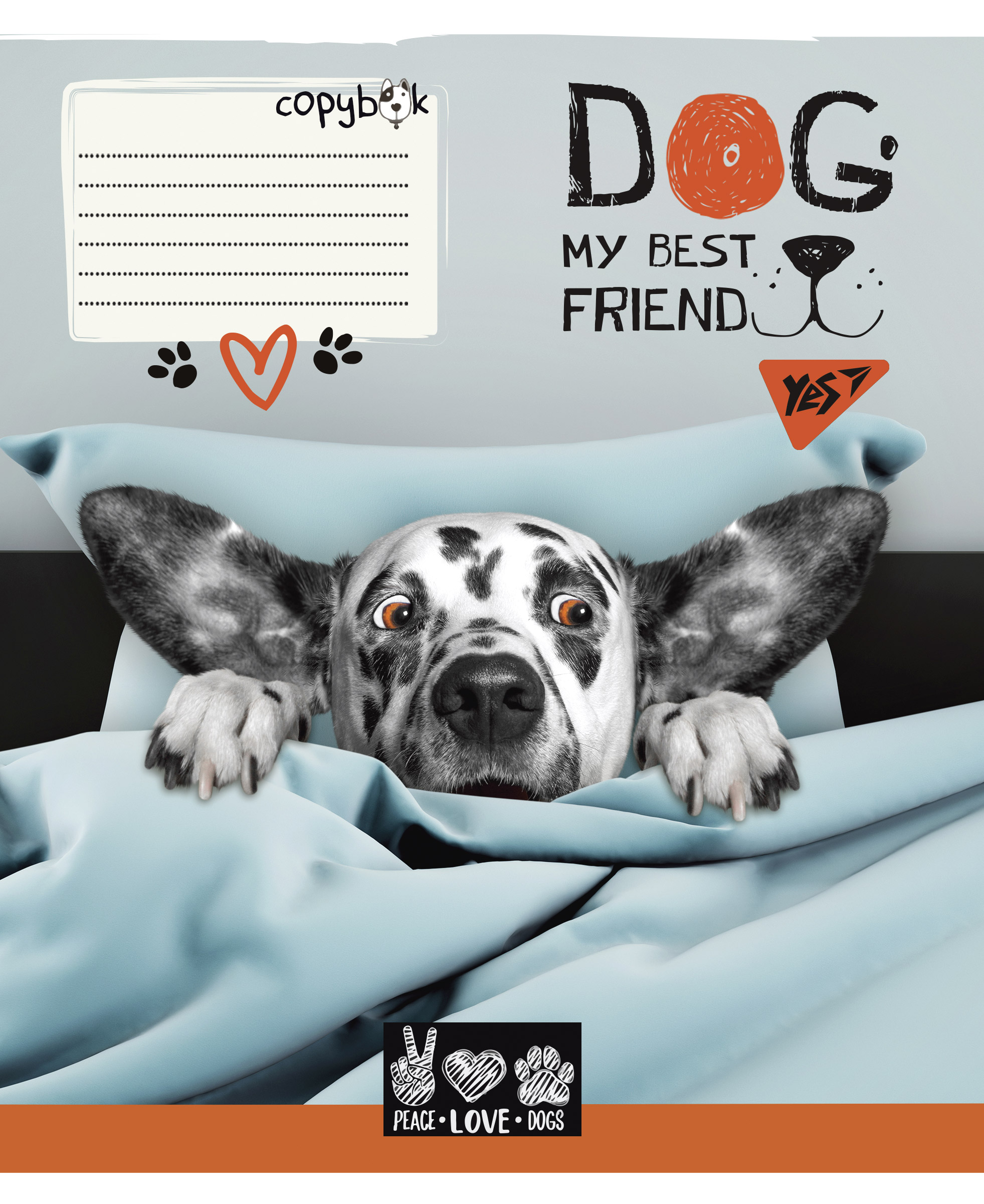 Зошит А5/24 арк лінія YES Dog my best friend, 765913