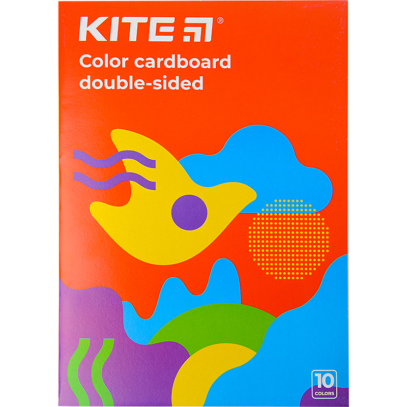 Картон кольоровий двостор. (10арк/10кол), А4 Kite Fantasy K22-255-2