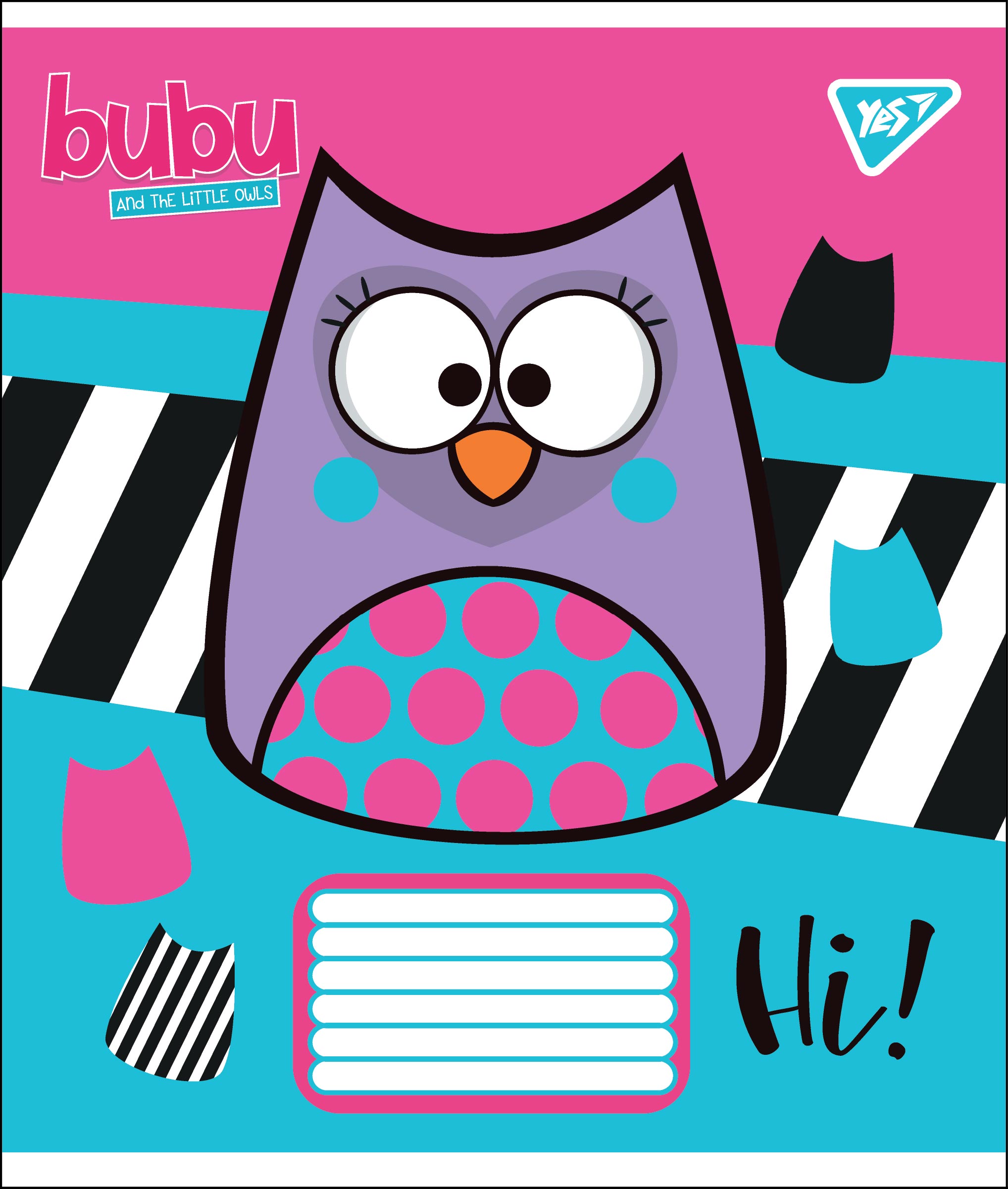 Зошит А5/12 арк лінія YES Bubu, 764497 Зошит А5/12 арк лінія YES Bubu, 764497