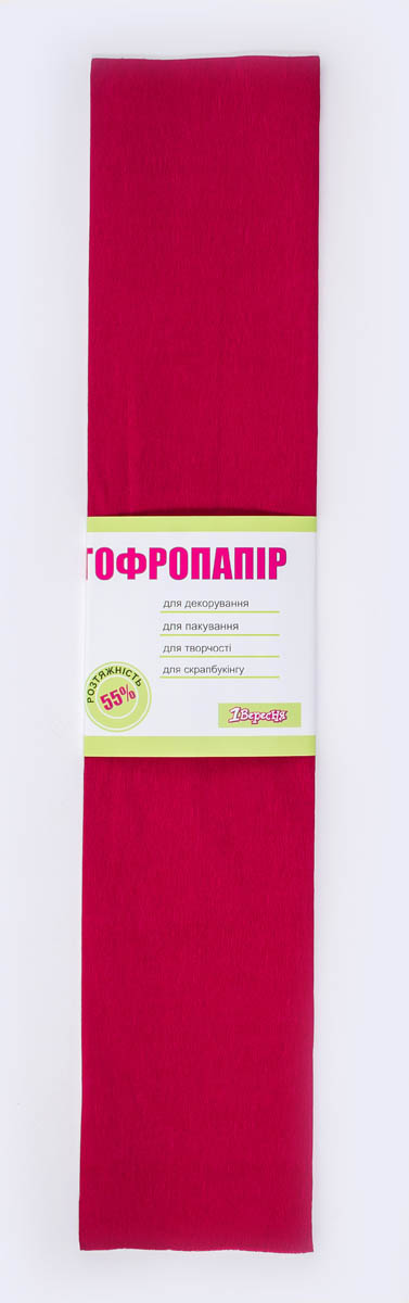 Гофропапір 55% 50см*200см, бордовий 703069