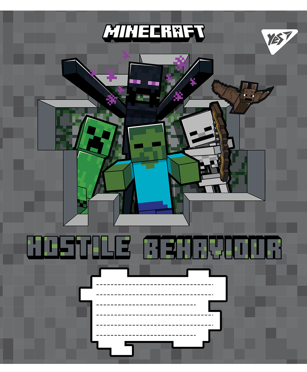 Зошит А5/12 арк лінія YES Minecraft, 766205