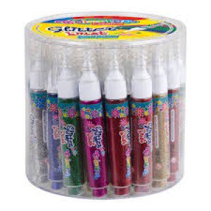 Клей з блискітками туба 40шт асорті, Colorino 11174PTR