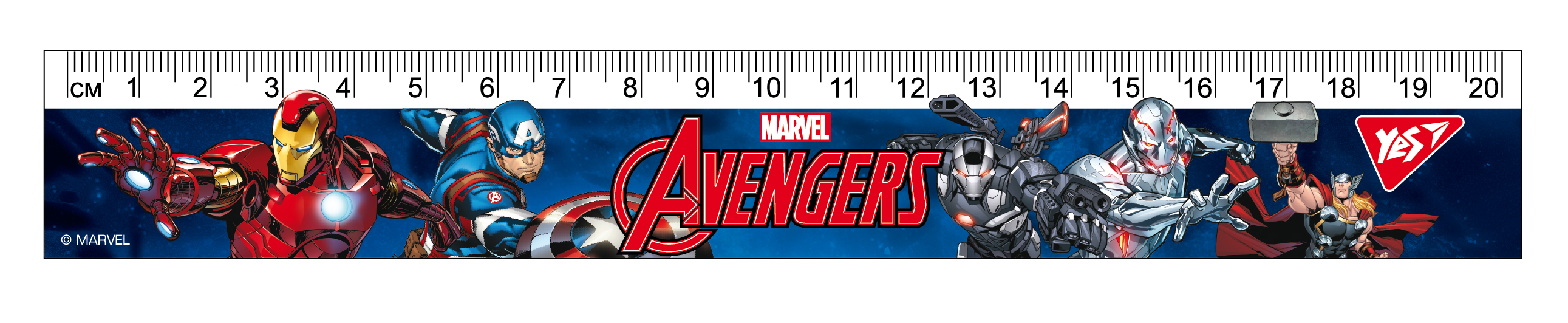 Лінійка пластикова, 20см. з нанесенням 