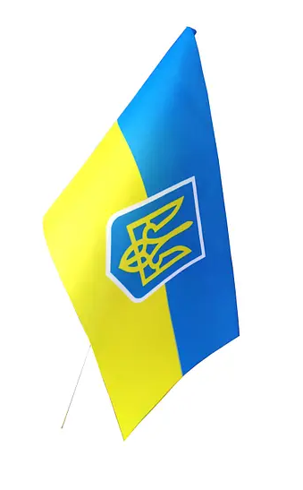 Прапор України синьо-жовтий (90*60) на палці