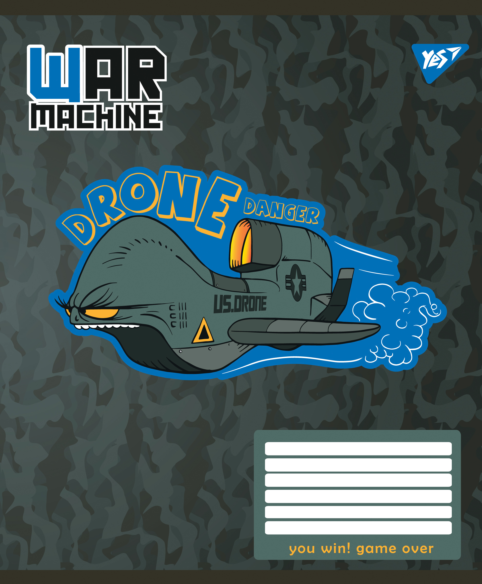 Зошит А5/12 арк лінія YES War machine, 766296