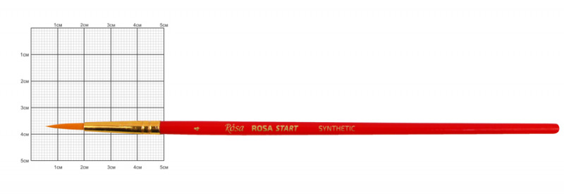 Синтетика кругла № 4 к.р. пензель ROSA Start
