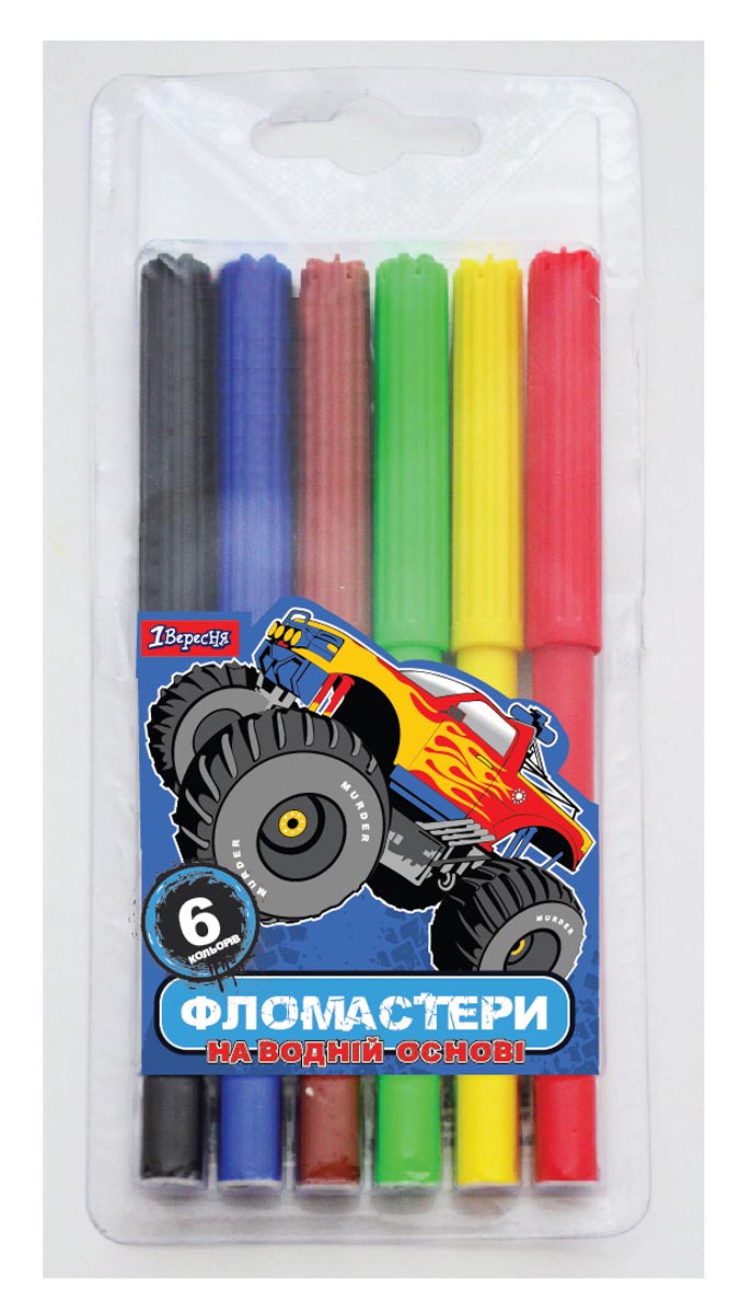 Фломастери 6 кол. 