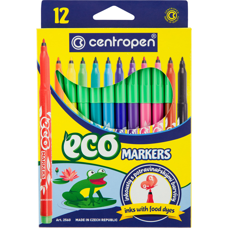 Фломастери 2560 Еко, набір 12 шт., Centropen