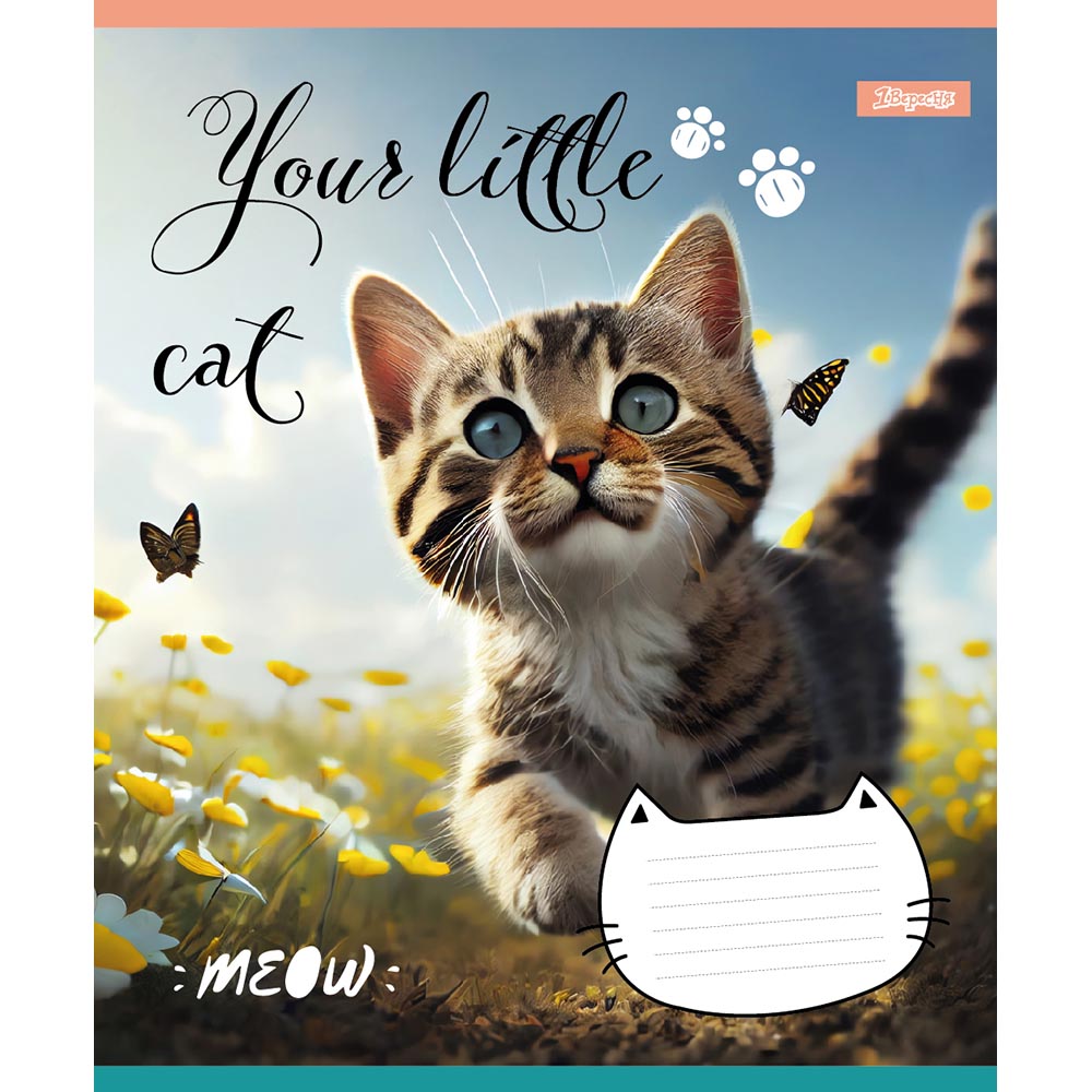 Зошит А5/24 арк кліт 1В Your little cat, 766627